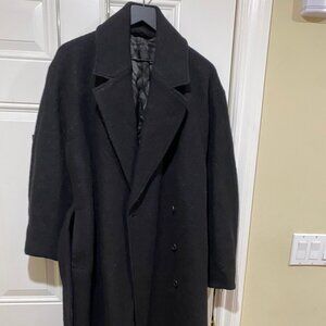& Other Stories black wool coat with belt